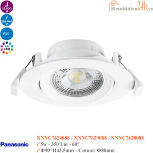 Đèn Spotlight Âm Trần Panasonic NNNC7624088 5w
