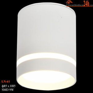 Đèn ống bơ Euroto LN-61 9W-trắng