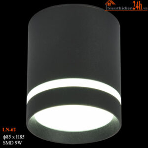 Đèn ống bơ Euroto LN-61 9W-đen