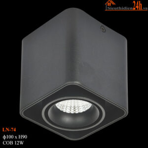 Đèn ống bơ Euroto LN-74 12W-Đen