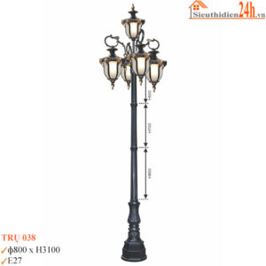 Cột đèn sân vườn Euroto TRỤ 038