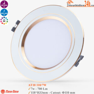 Đèn LED âm trần Downlight Rạng Đông AT10 110/7W