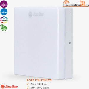Đèn LED ốp trần vuông Rạng Đông LN12 170x170/12W