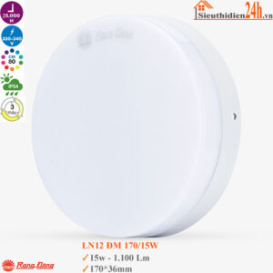 Đèn Ốp Trần Đổi Màu Rạng Đông LN12 ĐM 170/15W