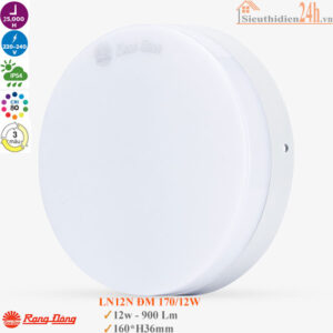 Đèn Ốp Trần Đổi Màu Rạng Đông LN12N ĐM 170/12W