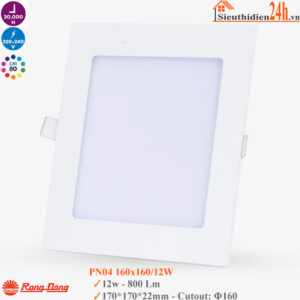Đèn Led Panel Vuông Rạng Đông PN04 160x160/12W