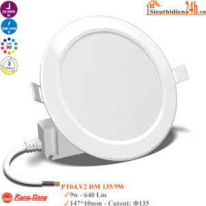 Đèn Led Panel Đổi Màu Rạng Đông PT04.V2 ĐM 135/9W