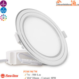 Đèn Led Panel Rạng Đông PT05 90/7W Viền Bạc