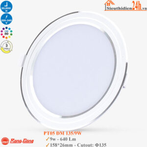 Đèn Led Panel Đổi Màu Rạng Đông PT05 ĐM 135/9W
