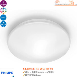 Đèn Led ốp trần Philips CL200 20w EC RD HV 02
