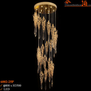 Đèn chùm thả pha lê Slister 6002-25P