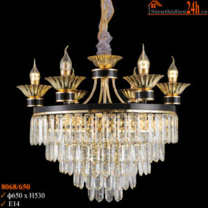 Đèn Chùm Pha Lê Slister 8068 Đèn chùm pha lê Slister 8068/650
