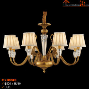 Đèn chùm chao vải cổ điển Slister MZD820/8
