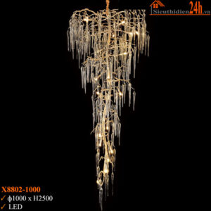 Đèn chùm thả pha lê Slister X8002-1000