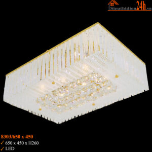 Đèn ốp trần pha lê Slister 8303/650x450