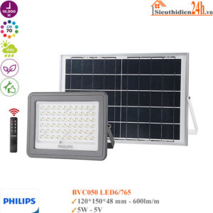 Đèn Pha Năng Lượng Mặt Trời Philips Deco Solar BVC050 Led6/765
