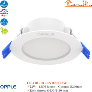 Đèn Âm Trần Downlight Opple LED DL-RC-US R200 22W