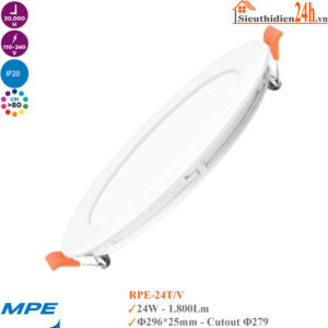 Đèn LED Downlight Âm Trần 24w MPE RP-24T