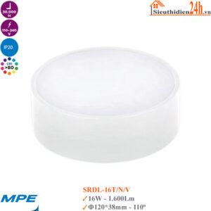 Đèn Led Ốp Trần Tràn Viền MPE Seri SRDL-16T/16N/16V