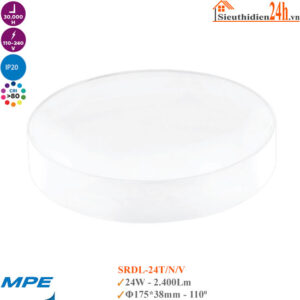 Đèn Led Ốp Trần Tràn Viền MPE Seri SRDL-24 24W