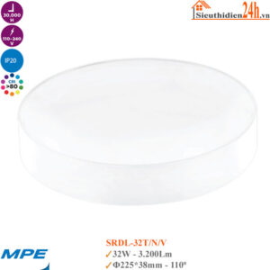 Đèn Led Ốp Trần Tràn Viền MPE Seri SRDL-32T/32N/32V
