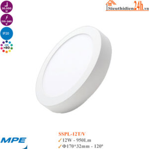 Đèn Led Ốp Trần MPE SRPL-12 12W