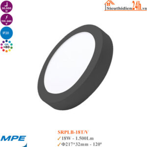 Đèn Led Ốp Trần Tròn MPE Seri SRPLB-18T/18V