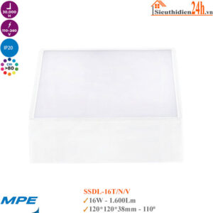 Đèn Led Ốp Trần Tràn Viền MPE Seri SSDL-16T/16N/16V