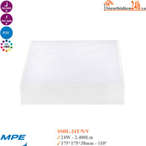 Đèn Led Ốp Trần Tràn Viền MPE Seri SSDL-24T/24N/24V