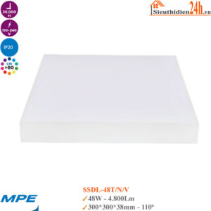 Đèn Led Ốp Trần Tràn Viền MPE Seri SSDL-48T/48N/48V