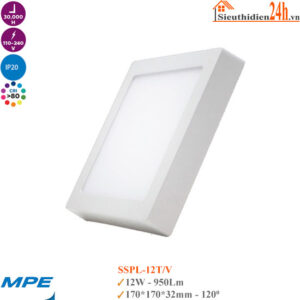 Đèn Led Ốp Trần Vuông MPE Seri SSPL-12T/12V