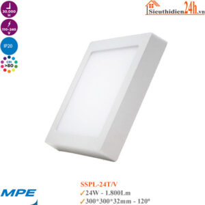 Đèn Led Ốp Trần Vuông MPE Seri SSPL-24T/24V