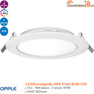 Đèn Âm Trần Opple Led Slim Downlight Ecomax III R150 12W