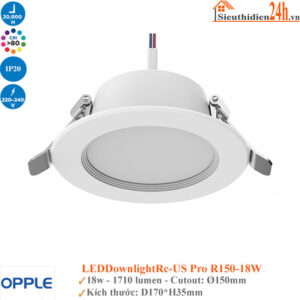Đèn Âm Trần Opple Led DownlightRc-US Pro R150 18W