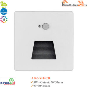 Đèn âm bậc cầu thang cảm biến Kingled AB-3-V-T-CB 3W