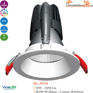 Đèn Downlight Mẫu J Vinaled DL-JW30 30W