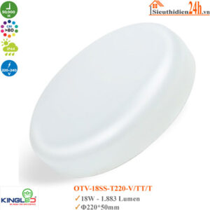 Đèn Led Ốp Trần Tràn Viền Kingled OTV-18SS-T220 18W