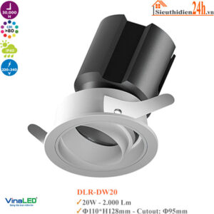 Đèn Spotlight Mẫu D Vinaled DLR-DW20 20W