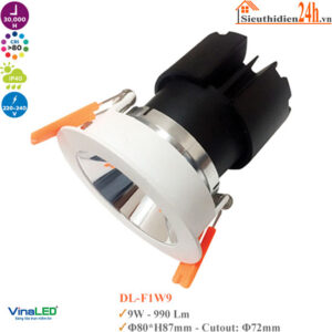 Đèn Spotlight Mẫu F Vinaled DL-F1W9 9W