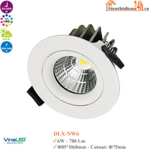 Đèn Spotlight Âm Trần Mẫu N Vinaled DLX-NW6 6W