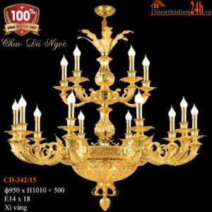 Đèn Chùm Đồng Euroto CD-342/15