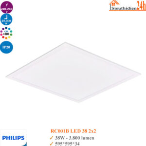 Đèn Led Panel 600x600 Philips RC001B LED38 38w 2x2