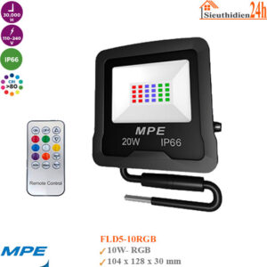Đèn Pha Led 10w Đổi Màu MPE FLD5-10RGB