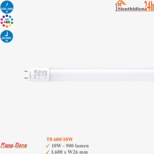 Bóng Đèn Led Tuýp Rạng Đông T8 N02 600/10W 0m6