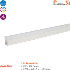 Bộ Đèn Led T5 60cm Rạng Đông LT03 600/8W