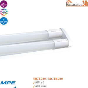 Bộ Đèn Led Tube Đôi MPE MGT8-210 2*9w