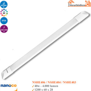 Đèn Led Bán Nguyệt 1200mm Nanoco NSHE40 40W