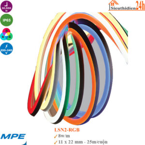 Đèn Led Dây Đổi Màu MPE LSN2-RGB 8w/m 220V