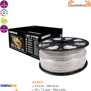 Đèn Led Dây Ngoài Trời Nanoco NST072 4.5w/m 50m 220V