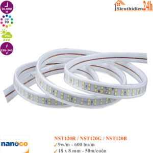 Đèn Led Dây Ngoài Trời Nanoco NST120R 9w/m 50m 220V